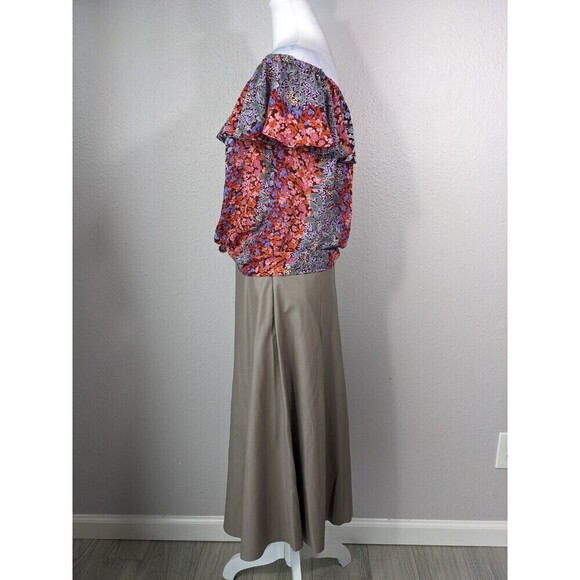 Anthropologie Maeve Floral Vallita Off-Shoulder Top Size Small Boho Blouse N39 - Picture 6 of 12